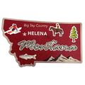 Montana The Big Sky Country State Foil Fridge M...