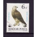 HUNGARY 1983 BIRDS OF PREY 6 FO ROUGH LEGGED BU...