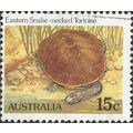 AUSTRALIA, REPTILE, Eastern Snake-necked Tortoise, yellow 1984, 15c