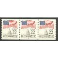 2115av 22c U.S. Flag Fine MNH PNC 12/3 V0169