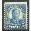 637 5c Theodore Roosevelt Average MNH Q1557
