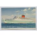 vintage postcard R.M.S. Caronia, Cunard