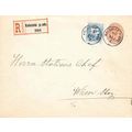 Hungary 1896 Postal sta. REGISTERED Kolozvar to...