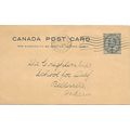 Canada #P22 USED 1907 Edward, brown paper stock...