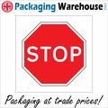 TR063 STOP SIGN ROAD WORKS JUNCTION TRAFFIC CON...