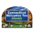 Connecticut State Welcome Sign Artwood Fridge M...