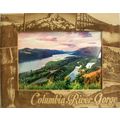 Columbia River Gorge Laser Engraved Wood Pictur...