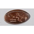 Disney pressed pennies Mickey playing soccer