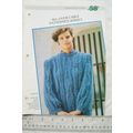 Woman's pattern 58 all-over cable patterned jersey