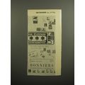 1952 Bonniers Matches From Sweden Ad - In One G...