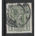 AUSTRIA 1922 PINCERS AND HAMMER 5K GREEN SG 466...