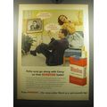 1957 Winston Cigarettes Ad - Garry Moore - Folks sure go along with Garry