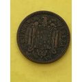 Umlaufmünze Spanien 1 Peseta 1947 im Stern 49