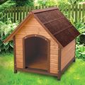 Medium 30-inch Solid Wood Dog House with Waterp...