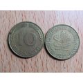 1971f 10 Pfennig Germany Coin