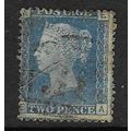 GB 1858-79 QV 2d PLATE 13 WMK LARGE CROWN USED ...