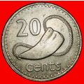 Ⰶ CACHALOT TOOTH (1969-1987): FIJI ★ 20 CENTS 1...