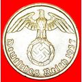 SWASTIKA: GERMANY ★ 5 PFENNIG 1937A! LOW START★...