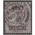 1900 O43 1d Lilac ARMY Official Fine Used . .. .