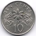 Singapore : 10 Cents 1987