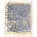 Brazil 1921 - 400r blue - Hermes - used