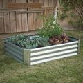Industrial Farmhouse Steel Raised Garden Bed Me...