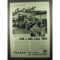 1937 Texaco Ursa Oils Ad - Just Right For Job L...