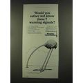 1972 American Cancer Society Ad - 7 Warning Signals