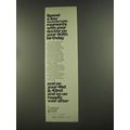 1972 American Cancer Society Ad - 40th Birthday