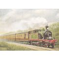 Artist Drawn Southend Express Train Postcard (T...