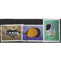 1967 3 different values - fine used (o) - FISH