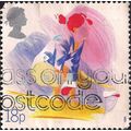 GB, Gymnastics, pink & violet 1988, 18p, #4