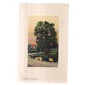 A RUSTIC SCENE used antique postcard 1909 postm...