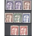 Germany 1970-72 - President Heinemann x 8 - used