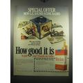 1972 Winston Cigarettes Ad - Special Offer New G.E. Sound Scene Radio