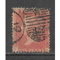 GB QV 1d PENNY RED STAR PERF 14 LARGE CROWN FK ...