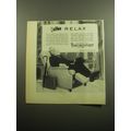 1958 Barcalounger Recliner Chair Ad - Relax
