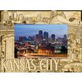 Kansas City Border Style Laser Engraved Wood Pi...