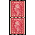 487, Mint VF NH 2¢ Coil Pair - SCV $75.00 .. St...