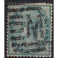 India 1882 - 90 QV 1/2 Anna Blue Green Used SG ...