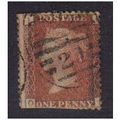 1858/79 1D RED PLATE (80) CORNER LETTERS(I.O) F...