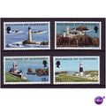 GUERNSEY 1976 LIGHTHOUSES SET 4 VALS U/M MINT