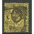 GB 1901 - 11 KEV11 3d Yellow/Purple jubilee. ( ...