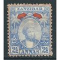 Zanzibar 1896 SG161 2 1/2a Pale Blue Mounted Mi...