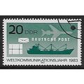 SG E2489: 20 pf. tricoloured World Communicatio...