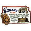 Kansas The Sunflower State Outline Montage Frid...