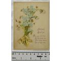 Vintage: Silk Birthday card - forget me nots