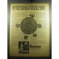 1974 Montezuma Tequila Ad - Official guide to the ancient Tequila arts
