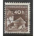 CZECH REPUBLIC 1960 CZECH CASTLES 40H BROWN KRE...