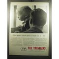 1957 The Travelers Insurance Ad - A few dollars a week look so small